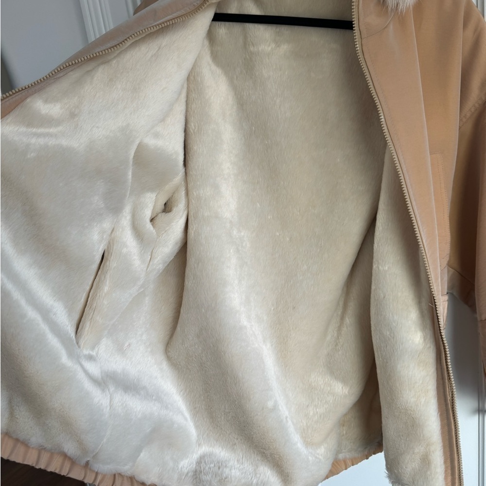 Vintage J. Percy for Marvin Richards Reversible Faux Fur Coat Size Medium - Picture 8 of 9